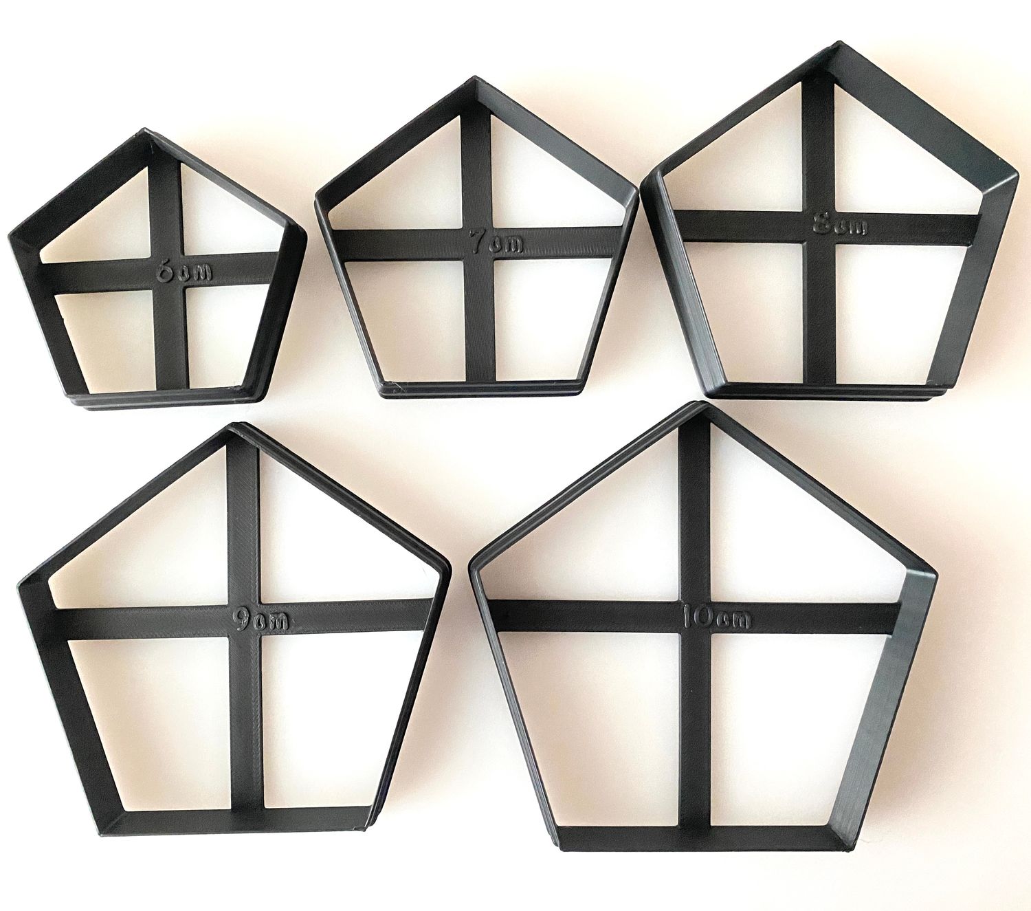 CBS Geo-Cutters -PENTAGONS- Σετ 5 Κουπάτ 6-10εκ
