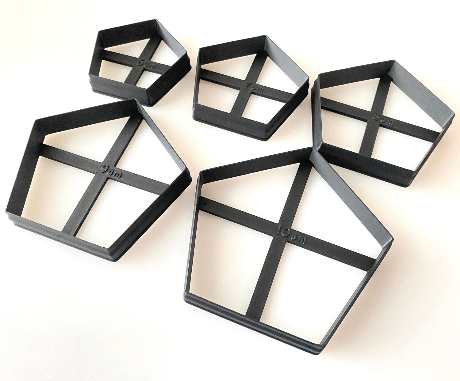 CBS Geo-Cutters -PENTAGONS- Σετ 5 Κουπάτ 6-10εκ