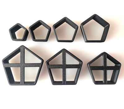 CBS Geo-Cutters -PENTAGONS-Πεντάγωνα Σετ 7 Κουπάτ 2-5εκ