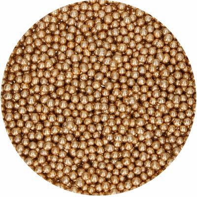 FunCakes Sugar Pearls -4mm VINTAGE GOLD 80g - Μείγμα Ζαχαρωτών Χρυσές Μεταλλικές Πέρλες