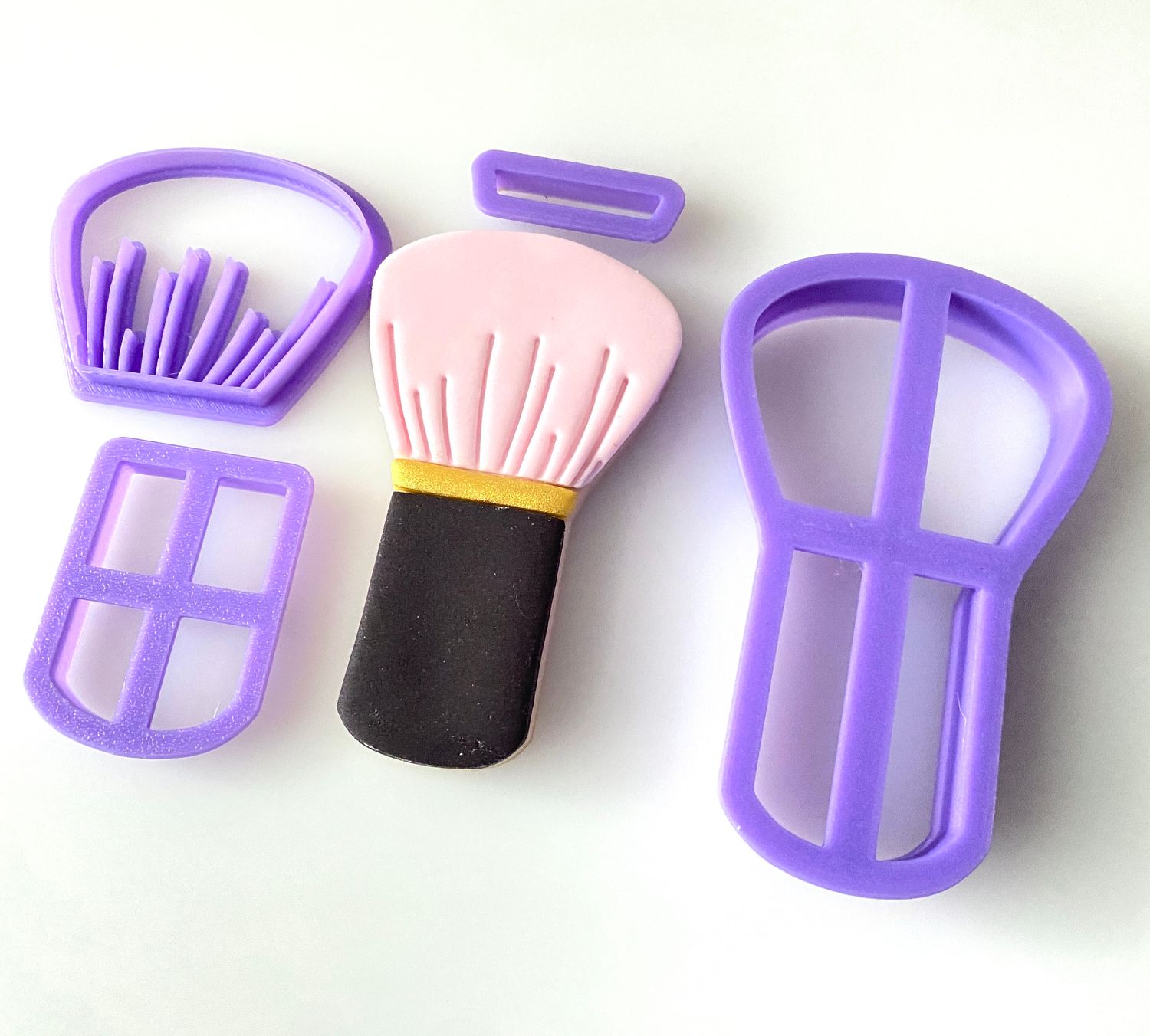 CBS Σετ 4τμχ κουπάτ MAKE-UP BRUSH 8εκ, 9εκ, 10εκ -Κουπάτ Πινέλο Μακιγιάζ