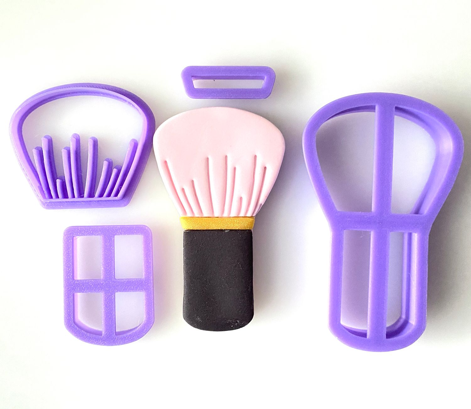 CBS Σετ 4τμχ κουπάτ MAKE-UP BRUSH 8εκ, 9εκ, 10εκ -Κουπάτ Πινέλο Μακιγιάζ