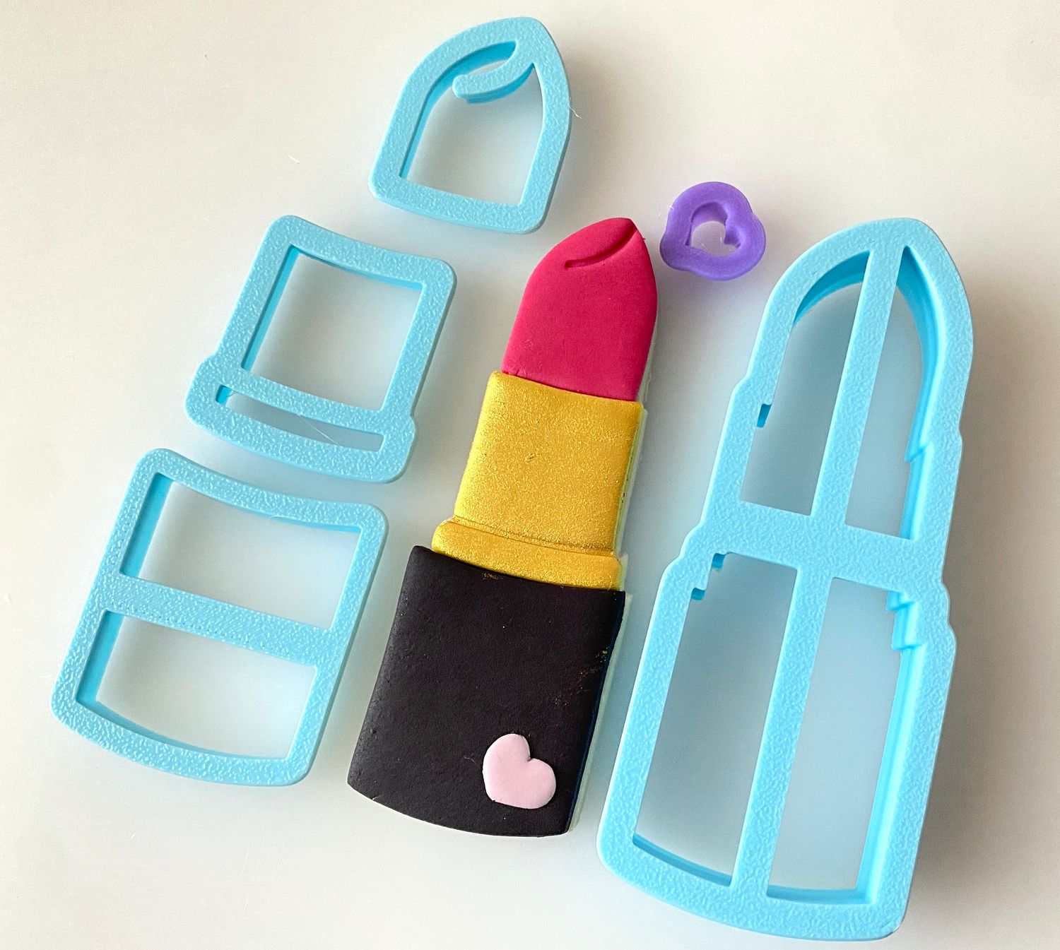 CBS Σετ 5τμχ κουπάτ LIPSTICK 8εκ, 9εκ, 10εκ -Κουπάτ Κραγιόν