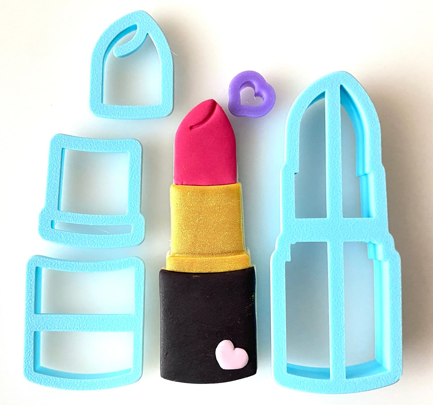 CBS Σετ 5τμχ κουπάτ LIPSTICK 8εκ, 9εκ, 10εκ -Κουπάτ Κραγιόν