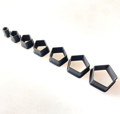 CBS Geo-Cutters -PENTAGONS-Σετ 7 Κουπάτ Πεντάγωνα 0.5-2εκ