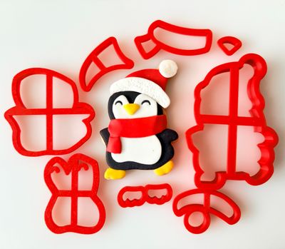 CBS Σετ 8 τμχ κουπάτ 10εκ PENGUIN DESIGN 3 -Σετ κουπάτ πινγκουίνος