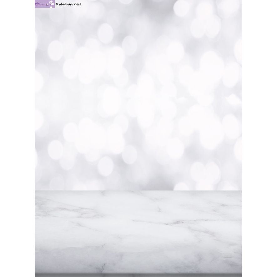 SweetDrops by Cakes By Samantha -Φόντο Φωτογραφίας -2 σε 1 Marble Bokeh  90x120εκ