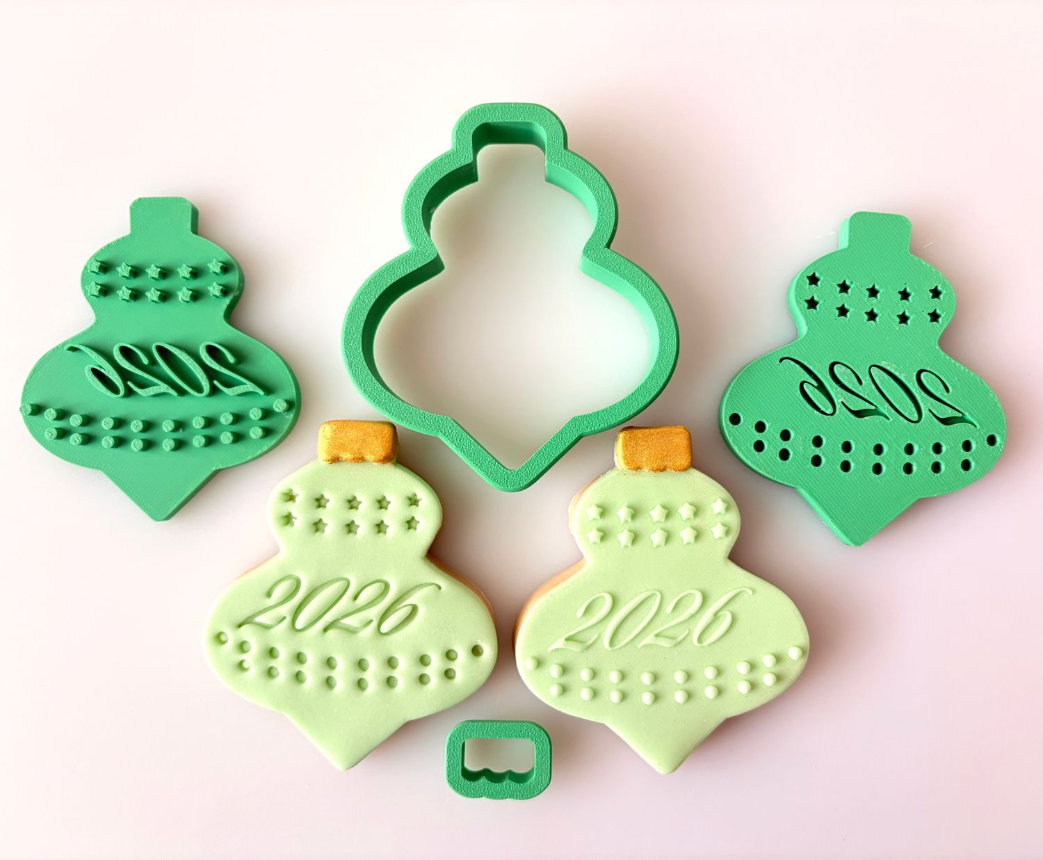 CBS Σετ 4τμχ κουπάτ BAUBLE-Design 3  -Κουπάτ 8εκ