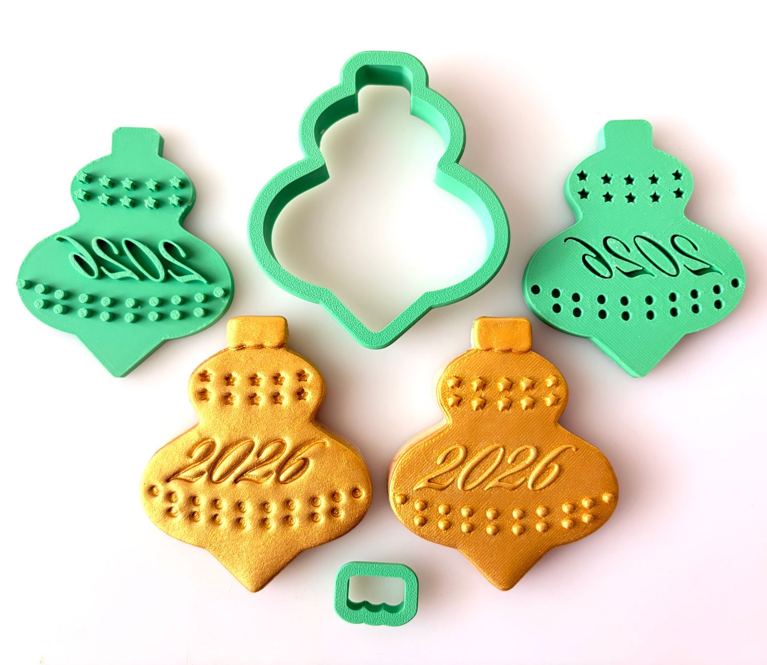 CBS Σετ 4τμχ κουπάτ BAUBLE-Design 3  -Κουπάτ 8εκ