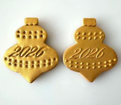 CBS Σετ 4τμχ κουπάτ BAUBLE-Design 3  -Κουπάτ Μπάλα Χριστουγέννων 8εκ