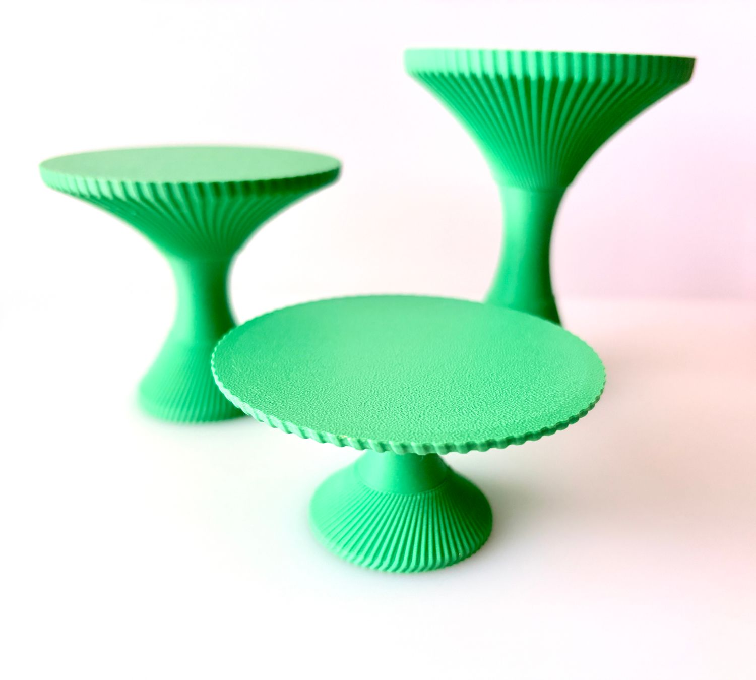 CBS Mini Cupcake Stands  - Σετ 3 Μικρές Βάσεις Για Cupcakes -MATT AVOCADO ∞∞∞