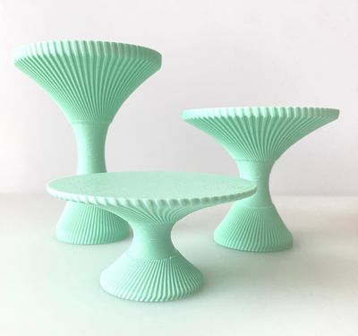 CBS Mini Cupcake Stands  - Σετ 3 Μικρές Βάσεις Για Cupcakes -MINT ∞∞∞