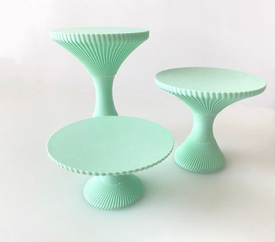 CBS Mini Cupcake Stands  - Σετ 3 Μικρές Βάσεις Για Cupcakes -MINT