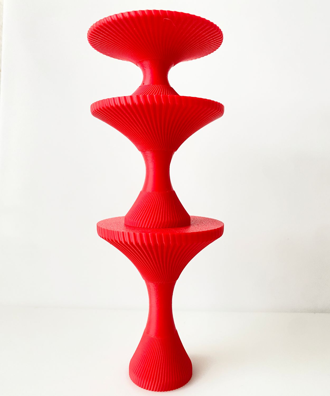 CBS Mini Cupcake Stands  - Σετ 3 Μικρές Βάσεις Για Cupcakes -RED