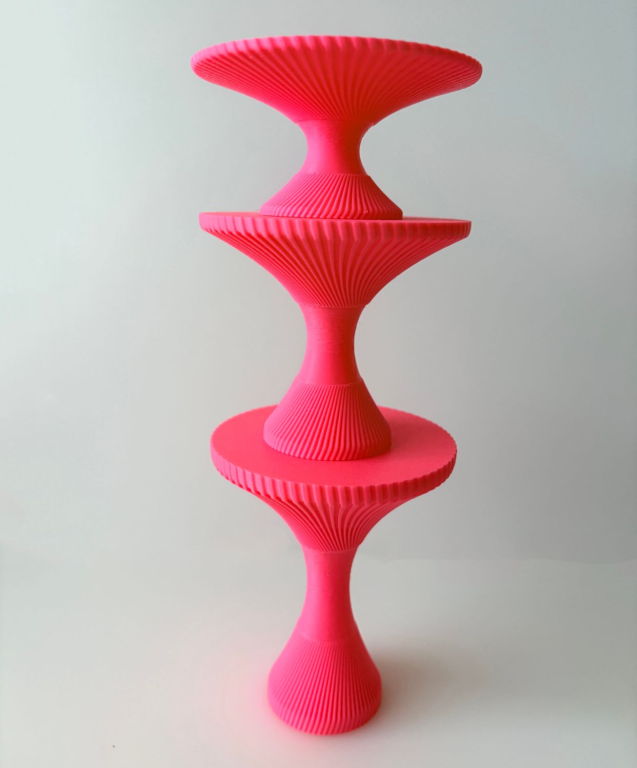 CBS Mini Cupcake Stands  - Σετ 3 Μικρές Βάσεις Για Cupcakes -ΡΟΖ