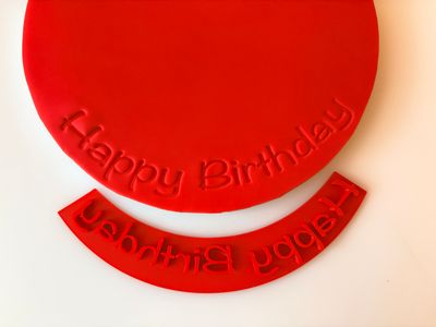 CBS Drum Stamp &#39;Happy Birthday&#39; -Σφραγίδα για τις βάσεις των τούρτων Design 2