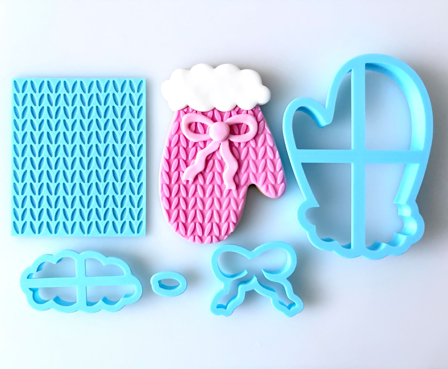 CBS Σετ 5 τμχ κουπάτ KNITTED GLOVE 9εκ, 10εκ ή 11εκ- Σετ Κουπάτ Πλεκτό Γάντι