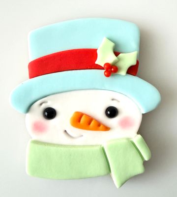 CBS Σετ 8 τμχ κουπάτ SNOWMAN  HEAD 8εκ, 9εκ, 10εκ -Κουπάτ Πρόσωπο Χιονάνθρωπου