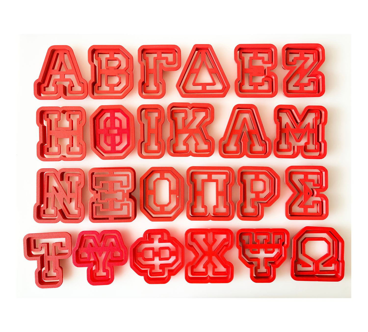 CBS Cutters -2 τεμ. Κουπάτ 'Ελληνικά Γραμματα' VARSITY 7εκ 'η 8εκ