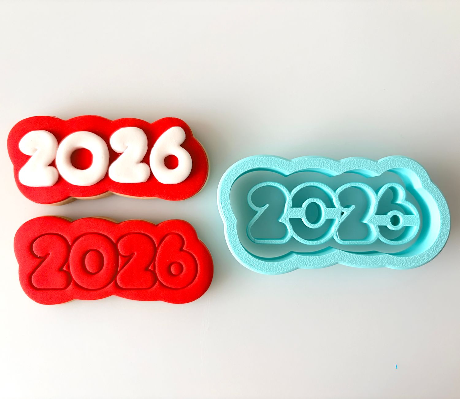 CBS Stamp/Cutter &#39;2026&#39; STAMP Κουπάτ/Σφραγίδα 2026 8εκ, 9εκ, 10εκ, 11εκ