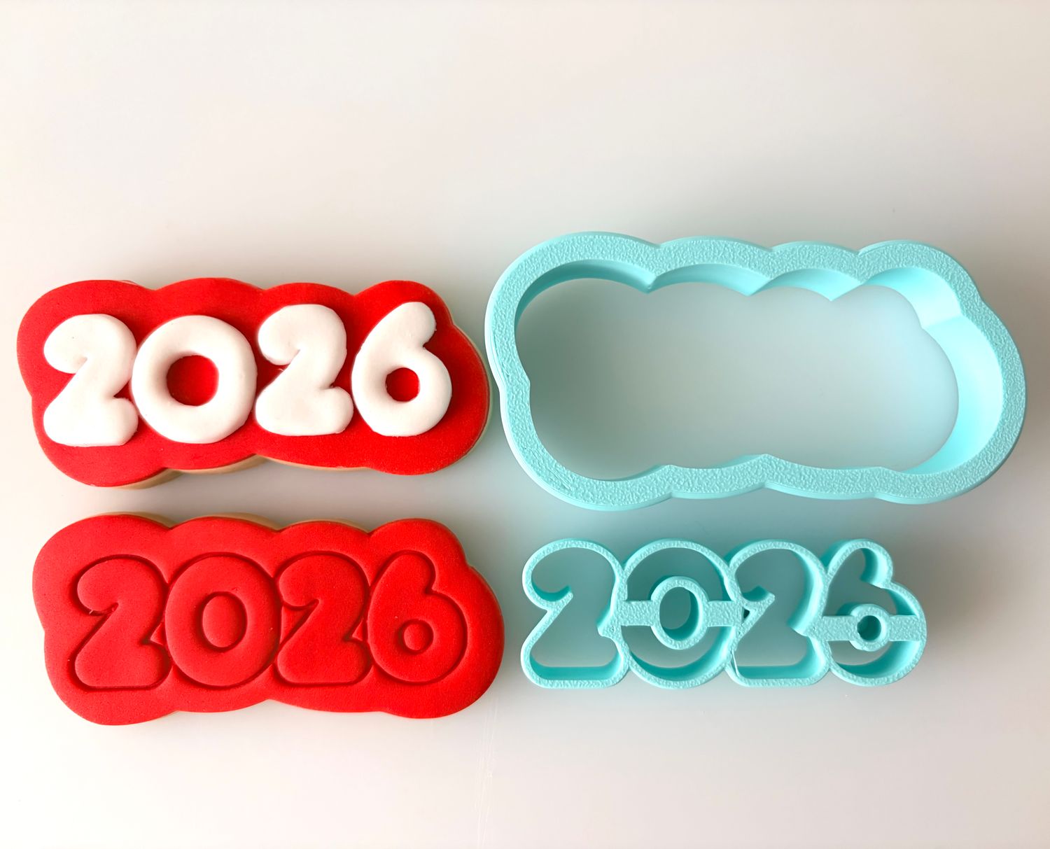 CBS Stamp/Cutter &#39;2026&#39; STAMP Κουπάτ/Σφραγίδα 2026 8εκ, 9εκ, 10εκ, 11εκ