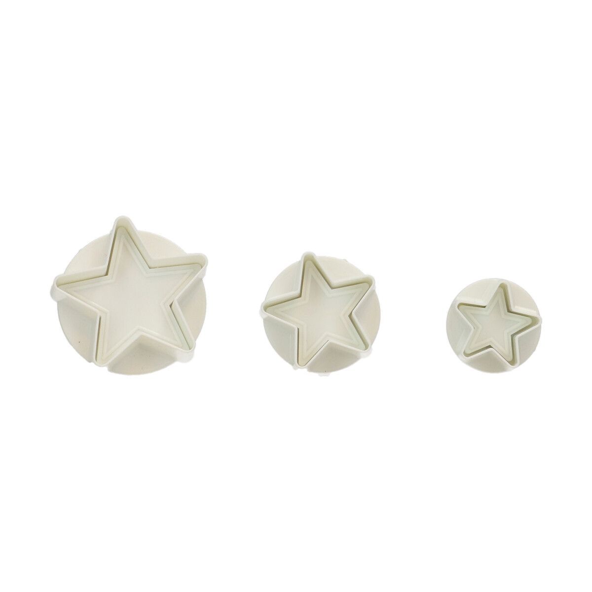 Wilton Plunger Cutters -STARS -Σετ 3τεμ κουπ πατ