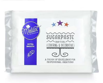 Ζαχαρόπαστα MELILOT 'EASY' 5 ΚΙΛΑ (5x1kg)  -WHITE -ΛΕΥΚΟ (5x1kg)