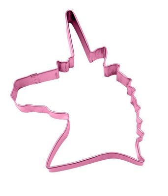By AH -Cookie Cutter -UNICORN HEAD -Κουπ πατ Κεφάλι Μονόκερου -Ροζ 12εκ