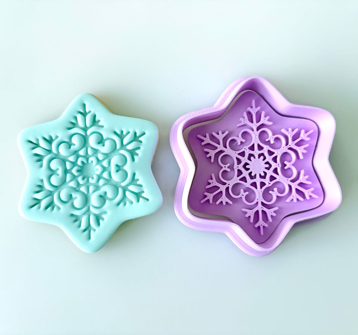 CBS Stamp &amp; Cutter 'ΧΙΟΝΟΝΙΦΑΔΑ΄ ΣΧΕΔΙΟ 3 Κουπάτ &amp; Σφραγίδα 6εκ, 7εκ, 8εκ, 9εκ