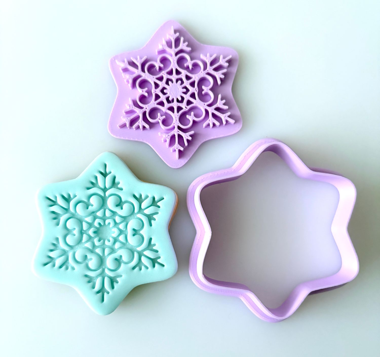 CBS Stamp &amp; Cutter 'ΧΙΟΝΟΝΙΦΑΔΑ΄ ΣΧΕΔΙΟ 3 Κουπάτ &amp; Σφραγίδα 6εκ, 7εκ, 8εκ, 9εκ