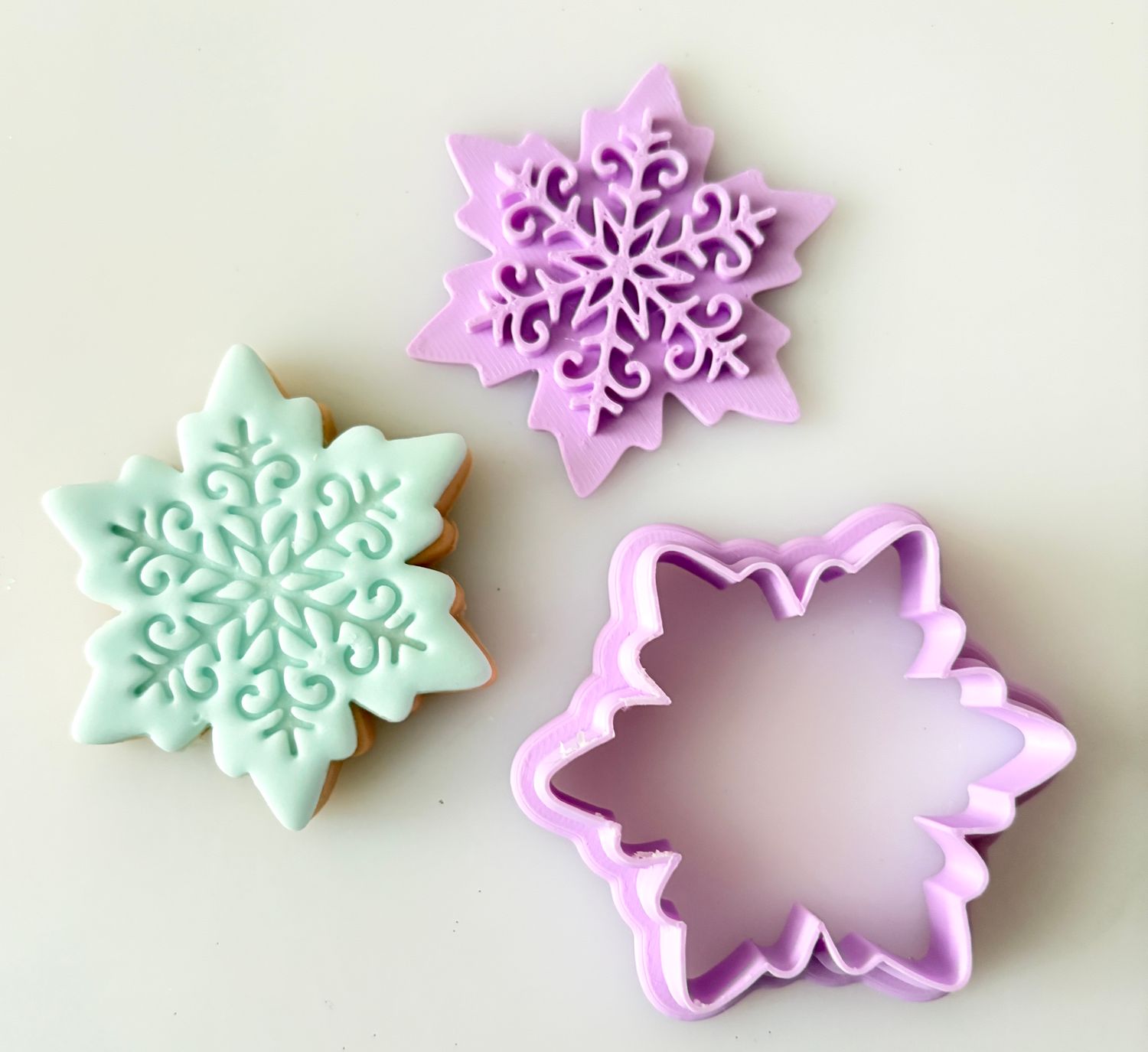 CBS Stamp &amp; Cutter 'ΧΙΟΝΟΝΙΦΑΔΑ΄ ΣΧΕΔΙΟ 1 Κουπάτ &amp; Σφραγίδα 6εκ, 7εκ, 8εκ, 9εκ