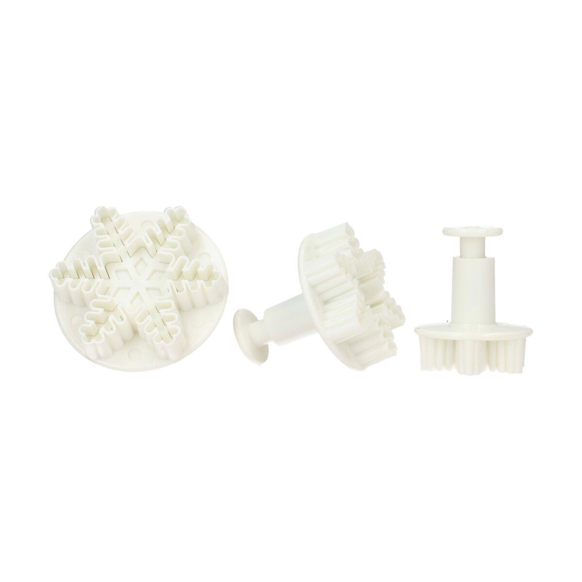 WILTON SNOWFLAKE Plunger Cutters -Σετ 3 τεμ κουπ πατ με Εκβολέα Χιονονιφάδες