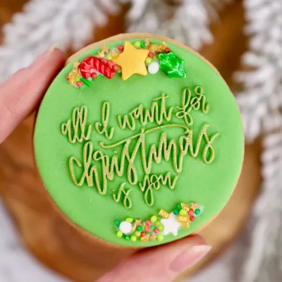 SALE!!! Sweet Stamp -OUTboss Christmas -ALL I WANT FOR CHRISTMAS IS YOU- Χριστουγεννιάτικη Σφραγίδα