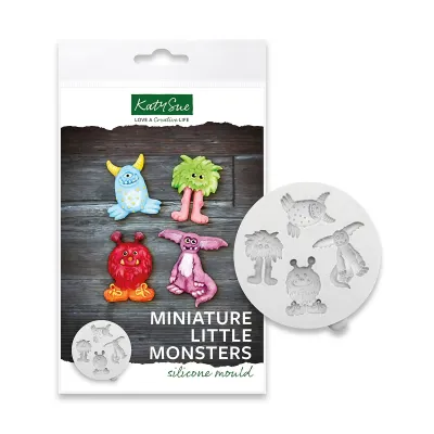 Katy Sue Silicone Mould -MINIATURE LITTLE MONSTERS -Καλούπι Σιλικόνης Μίνι Τέρατα