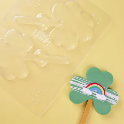 Sweet Stamp Treat Mould -SHAMROCK 1- Πλαστικό Καλούπι Κατασκευής Popsicle Ρηχό