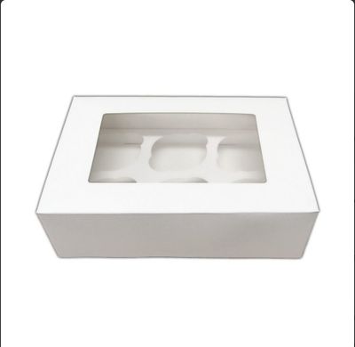 Box for 6 Cupcakes Κουτί για 6 Καπκέικς ∞∞∞