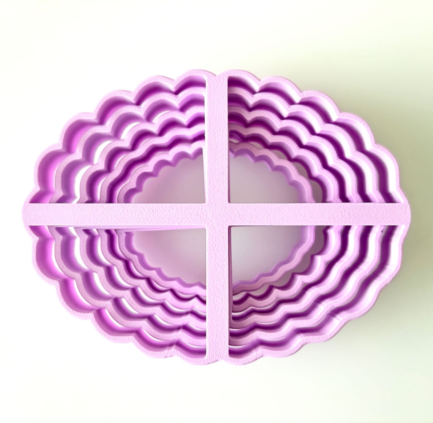 CBS Geo-Cutters -FLUTED OVAL - Σετ 5 Κουπάτ Οβάλ Κυματιστά 5-12cm