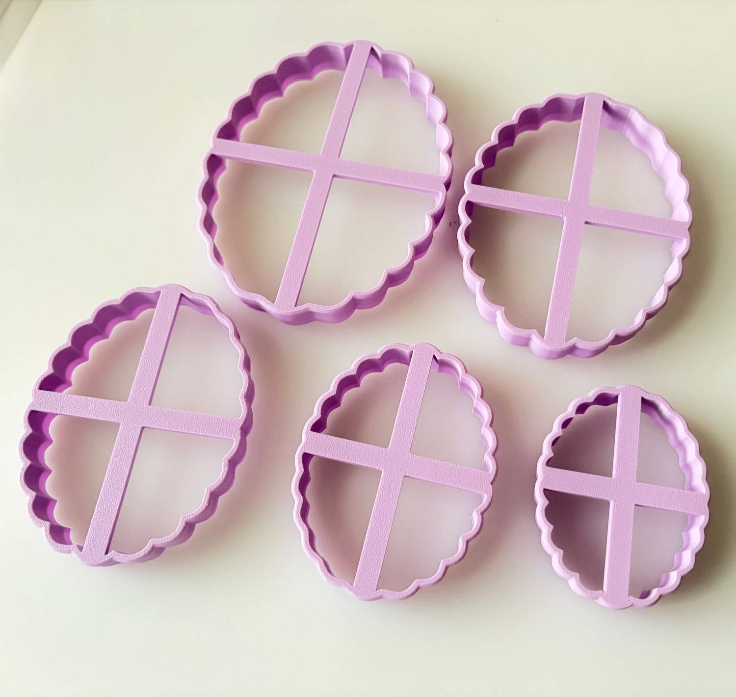 CBS Geo-Cutters -FLUTED OVAL - Σετ 5 Κουπάτ Οβάλ Κυματιστά 5-12cm