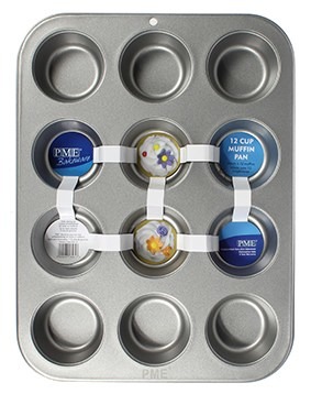 PME Baking Tin for 12 Cupcakes/Muffins -Ταψί για 12 Κάπκεϊκς/Μάφινς