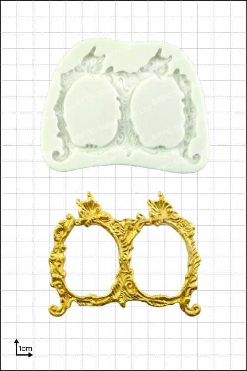 SALE!!! FPC -Silicone Mould -FRAMES -SMALL DOUBLE -Καλούπι Σιλικόνης Μικρές Διπλές Κορνίζες