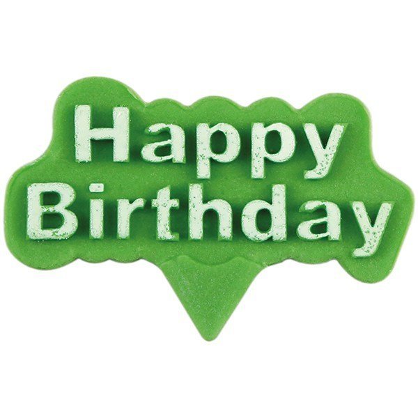 PME Plunger Cutters -Set of 2 - &#39;Happy Birthday&#39; -Σετ 2τεμ κουπ πατ με Εκβολέα Χαρούμενα Γενέθλια