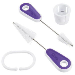 Wilton Piping Tube Nozzle Cleaning Brush & Piping Bag Cutter - 3τεμ Βουρτσάκια Καθαρισμού Μυτών Κορνέ & Κόφτης Σακουλών