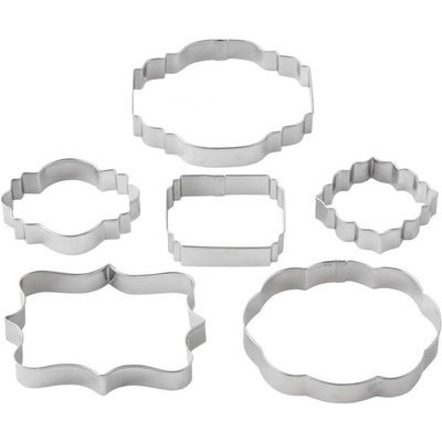 Wilton Cookie Cutter Set of 6 -GEOMETRIC FRAME/PLAQUE - Σετ 6τεμ Γεωμετρικά κουπ πατ Κορνίζες/πλάκες