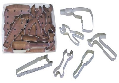 By AH -Set of 6 Cookie Cutters &#39;TOOLS&#39; - Σετ 6 τεμ κουπ πατ Εργαλεία