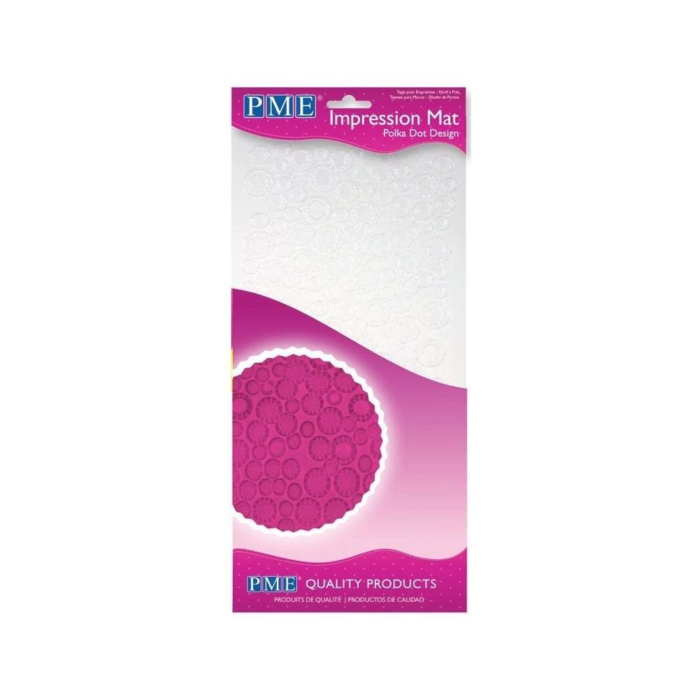 PME Impression Mat -POLKA DOT -Πατάκι Αποτύπωσης Σχεδίου Βούλες