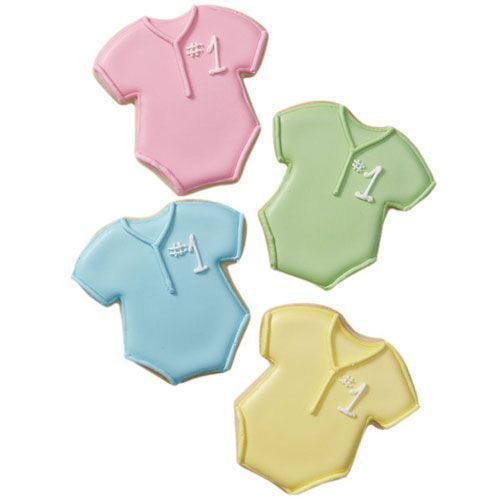 Wilton Cookie Cutter Set of 4 -BABY -PRAM, ROCKING HORSE, TEDDY, ONESIE - Σετ 4τεμ κουπ πατ Μωρό - Καρότσι, φορμάκι, κουνιστό αλογάκι, αρκουδάκι 7.6εκ