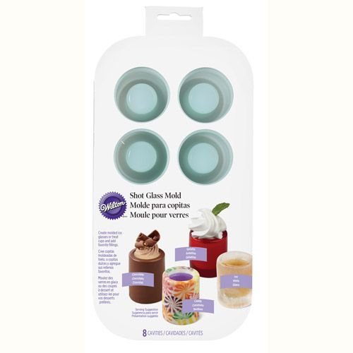 Wilton Silicone Mould -SHOT GLASSES -Round - Καλούπι Σιλικόνης σφηνοπότηρα 8 θήκες