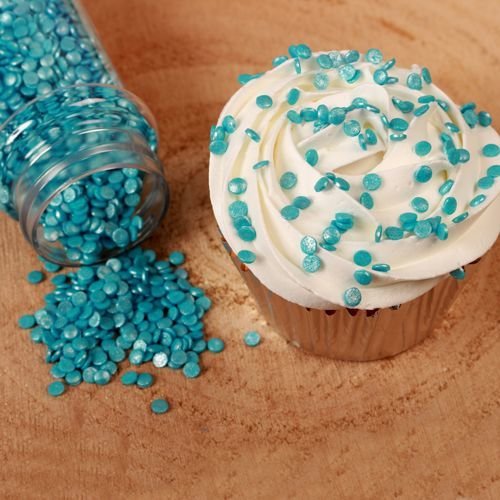 FunCakes Confetti Sprinkles -MINI METALLIC BLUE -Κονφετί Μπλε Μεταλιζέ 4χιλ 70γρ