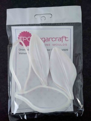 SALE!!! FPC Cutter &amp; Veiner Set -ORIENTAL LILY PETAL -Κουπ πατ και πατάκι με Ραβδώσεις Πέταλα Κρίνου