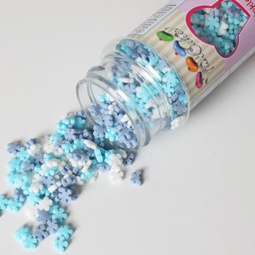 FunCakes Sprinkles -SNOWFLAKES -MINI MIX -Μείγμα Ζαχαρωτών Μίνι Χιονονιφάδες 50γρ